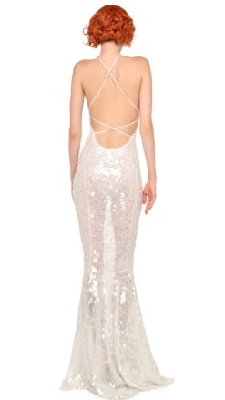 LOW BACK FARA SLIP FISHTAIL GOWN -Norma Kamali 5 14 25res25nk03995