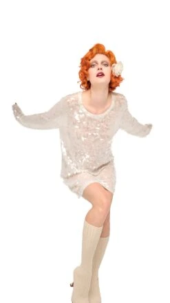 LONG SLEEVE CREWNECK MINI DRESS -Norma Kamali 5 14 25res25nk04735