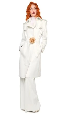 DOUBLE BREASTED TRENCH 13 DOUBLE BREASTED TRENCH -Norma Kamali 5 14 25res25nk05847