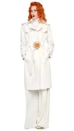 DOUBLE BREASTED TRENCH 12 DOUBLE BREASTED TRENCH -Norma Kamali 5 14 25res25nk05848