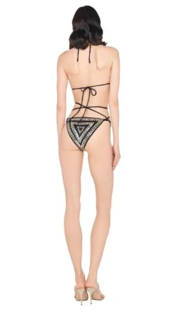 SWIM STUD ALL OVER CRISS CROSS BIKINI BRA / BOTTOM 10 SWIM STUD ALL OVER CRISS CROSS BIKINI BRA / BOTTOM -Norma Kamali 5 15 24 nk 13438