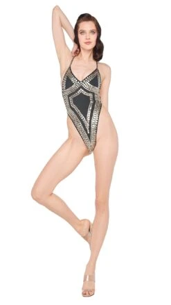 SWIM HEAVY STUD THONG SLIP MIO 11 SWIM HEAVY STUD THONG SLIP MIO -Norma Kamali 5 15 24 nk 13689