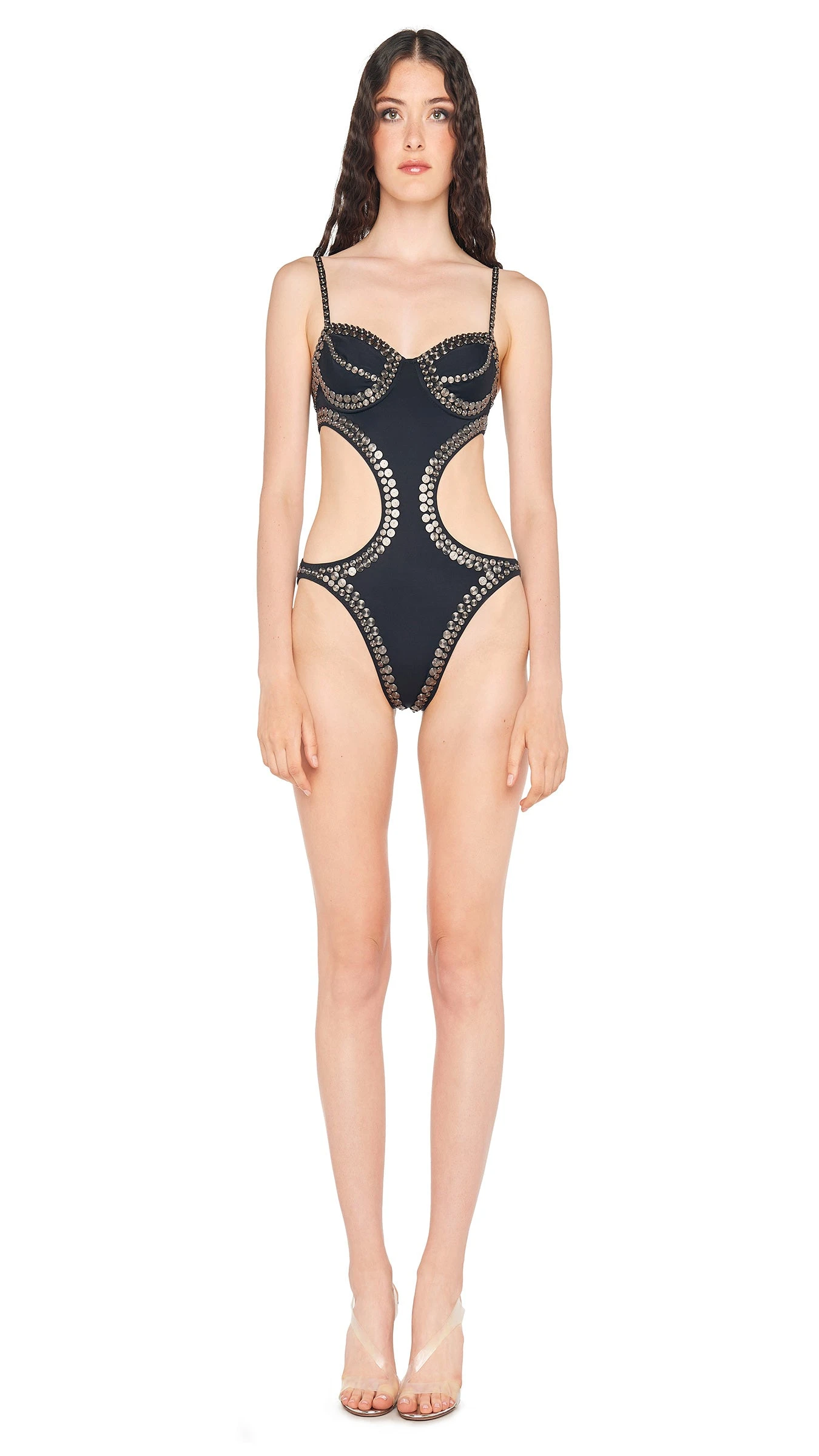 SWIM GUNMETAL STUD UNDERWIRE CUT OUT MIO 2 SWIM GUNMETAL STUD UNDERWIRE CUT OUT MIO - Image 2