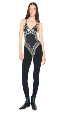 SWIM ALL OVER STUD SLIP MIO 29 SWIM ALL OVER STUD SLIP MIO -Norma Kamali 5 15 24 nk 14262