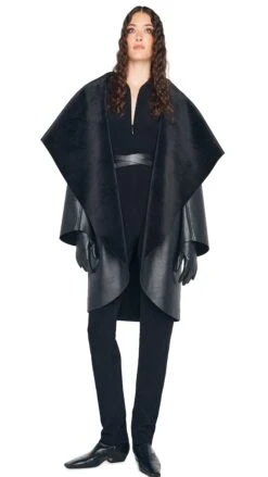 SHAWL COLLAR COAT REVERSIBLE