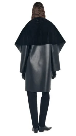 SHAWL COLLAR COAT REVERSIBLE -Norma Kamali 5 15 24nk07158