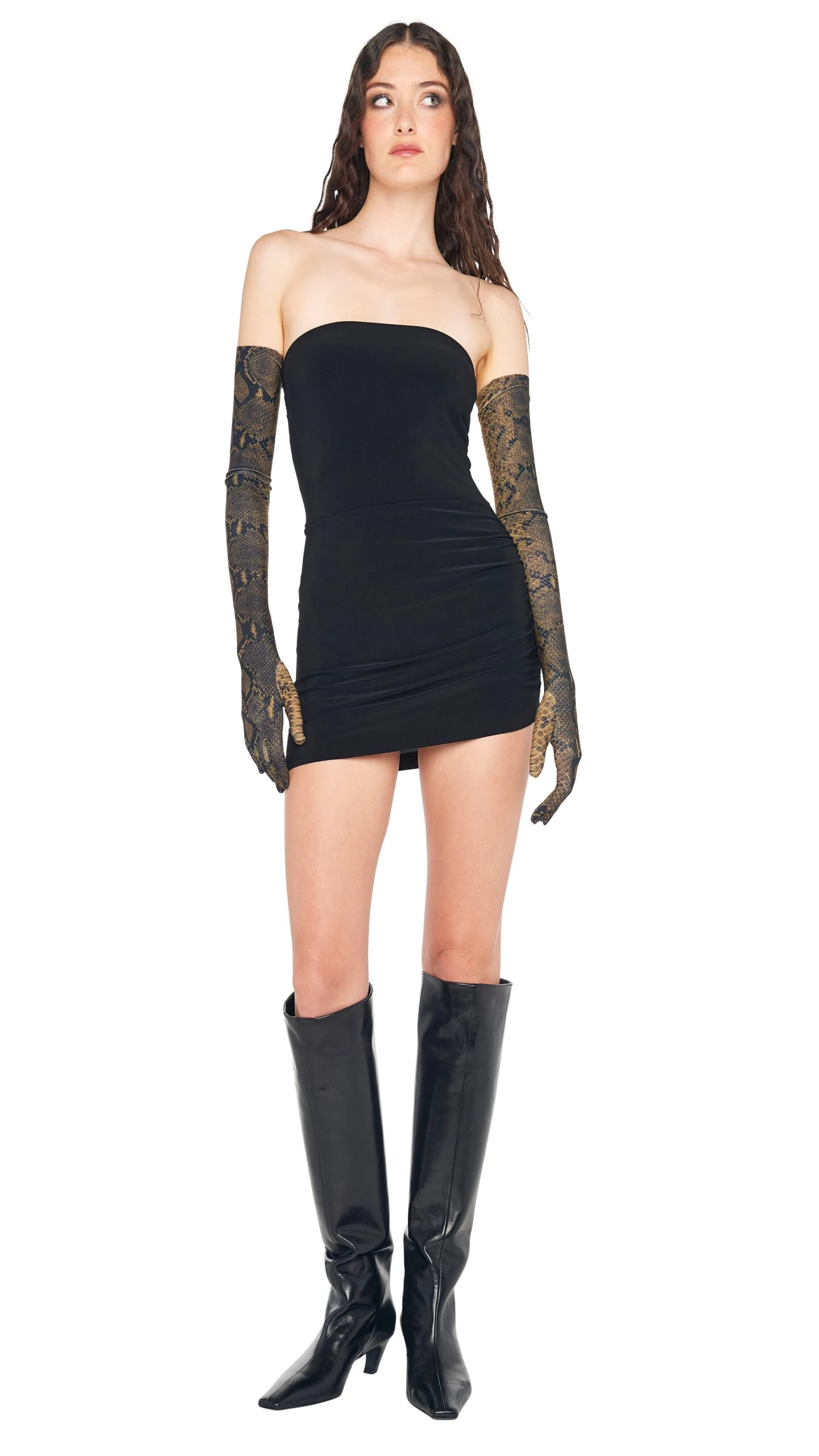 STRAPLESS SIDE DRAPE PICKLEBALL DRESS 1 STRAPLESS SIDE DRAPE PICKLEBALL DRESS