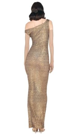 DROP SHOULDER GOWN W/ SIDE SLIT -Norma Kamali 5 15 24nk11333