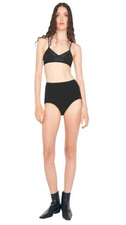 HIGH RISE BOY PANTY 16 HIGH RISE BOY PANTY -Norma Kamali 5 15 24nk13320 black