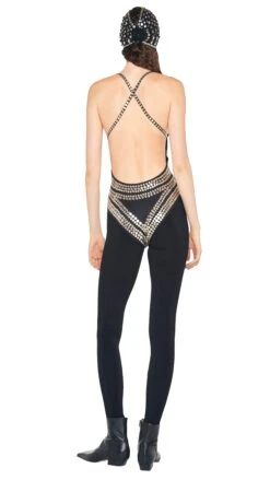 ALL OVER STUD TURBAN -Norma Kamali 5 15 24nk14380