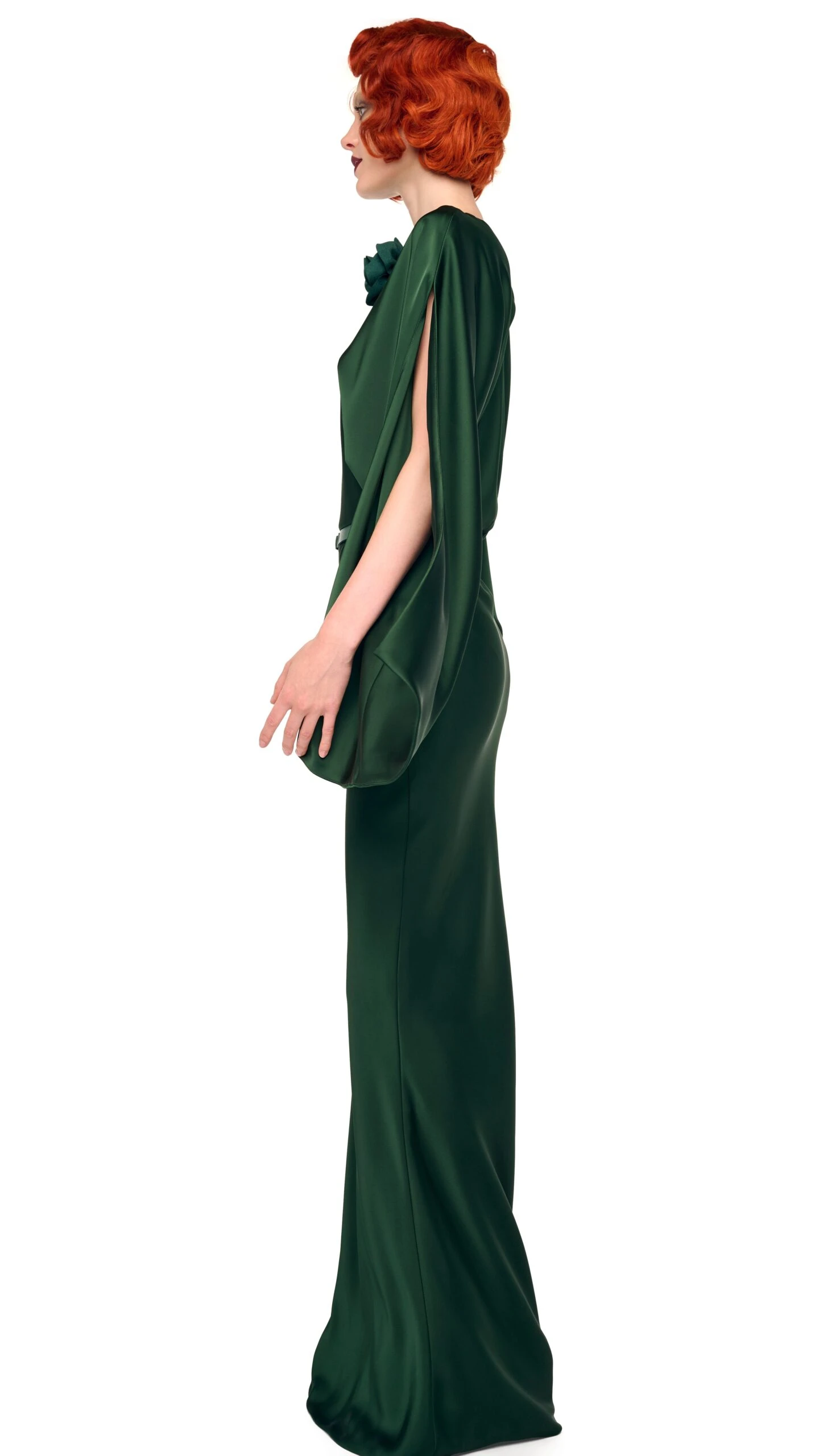 REVERSE OBIE GOWN W/ LONG SLEEVE 2 REVERSE OBIE GOWN W/ LONG SLEEVE - Image 2