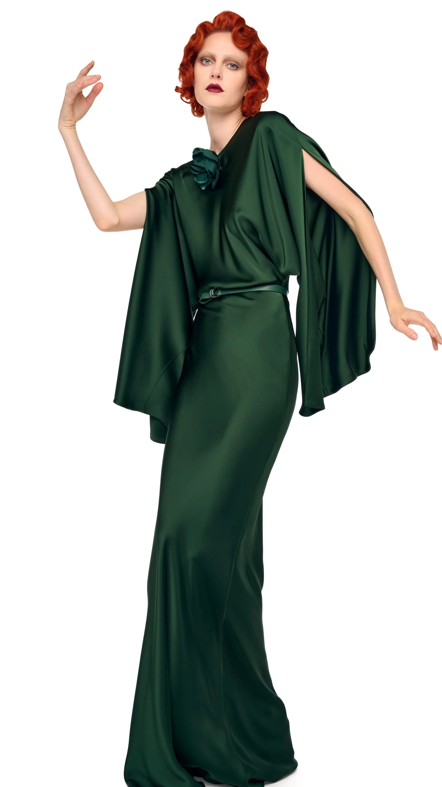 REVERSE OBIE GOWN W/ LONG SLEEVE 8 REVERSE OBIE GOWN W/ LONG SLEEVE - Image 8