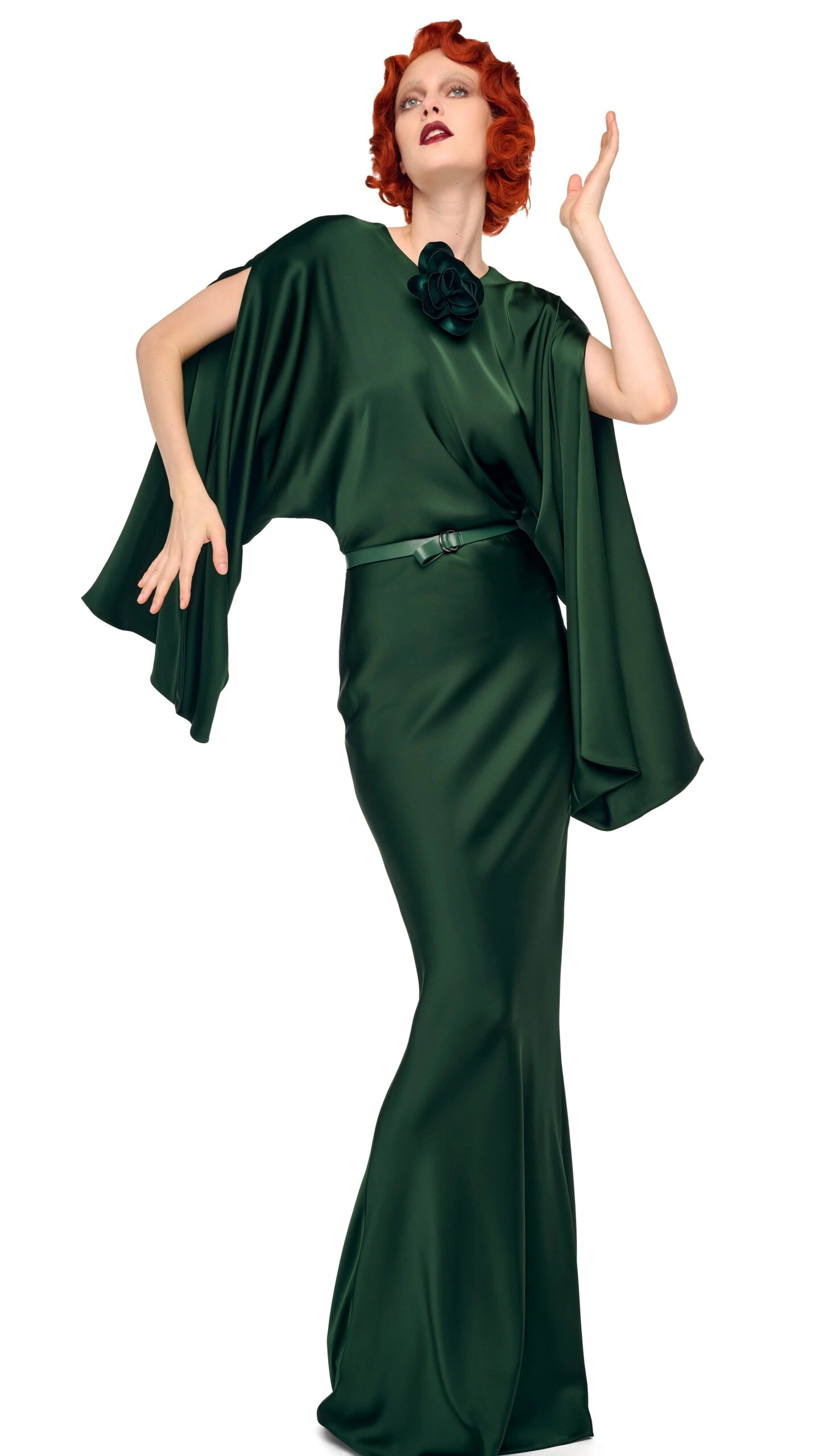 REVERSE OBIE GOWN W/ LONG SLEEVE 5 REVERSE OBIE GOWN W/ LONG SLEEVE - Image 5