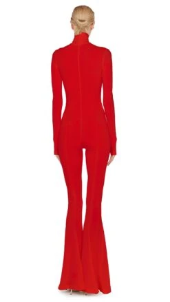 TURTLENECK FISHTAIL JUMPSUIT 6 TURTLENECK FISHTAIL JUMPSUIT -Norma Kamali 8 23 23nk01675 red