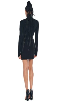 TURTLENECK PICKLEBALL DRESS -Norma Kamali 8 24 23nk12325