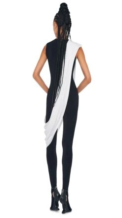 SLEEVELESS CATSUIT W/ FOOTIE -Norma Kamali 8 24 23nk13160