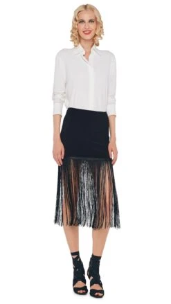 NK SHIRT W/ COLLAR STAND -Norma Kamali 8 24 23nk14080 2bedc30a c89b 4903 b549 d10df61a5daf