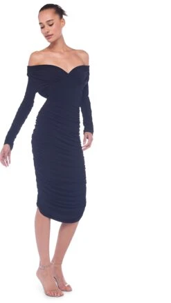 LONG SLEEVE TARA DRESS -Norma Kamali 8 25 22nk17412