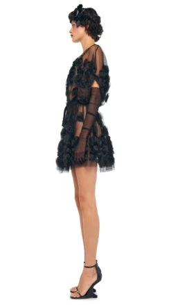 SUPER OS SLEEVELESS BF FLARED MINI DRESS 9 SUPER OS SLEEVELESS BF FLARED MINI DRESS -Norma Kamali 8 27 24nk02859