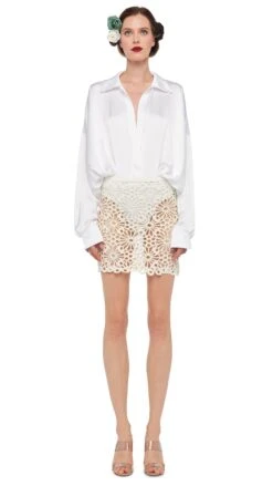 STRAIGHT MINI SKIRT -Norma Kamali 8 27 24nk03936