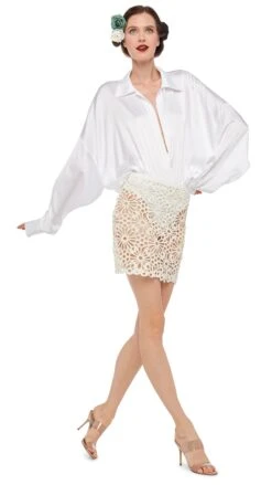 STRAIGHT MINI SKIRT -Norma Kamali 8 27 24nk03998