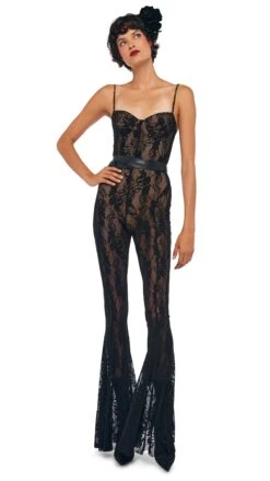 UNDERWIRE FISHTAIL JUMPSUIT W/ BODYSUIT