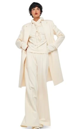 OS RAGLAN SLEEVE HOODED TOP -Norma Kamali 8 27 24nk04779 799841e8 8685 4294 bc6a 43071c454435