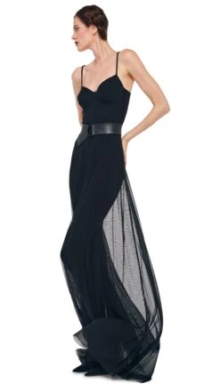 UNDERWIRE GOWN W/ CATSUIT 14 UNDERWIRE GOWN W/ CATSUIT -Norma Kamali 8 27 24nk05418