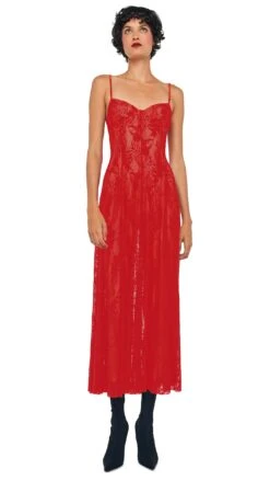 UNDERWIRE MIDCALF DRESS W/ BODYSUIT