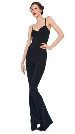 UNDERWIRE FISHTAIL JUMPSUIT -Norma Kamali 8 27 24nk05858