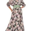 SUPER OS BF NK SHIRT FLARED GOWN