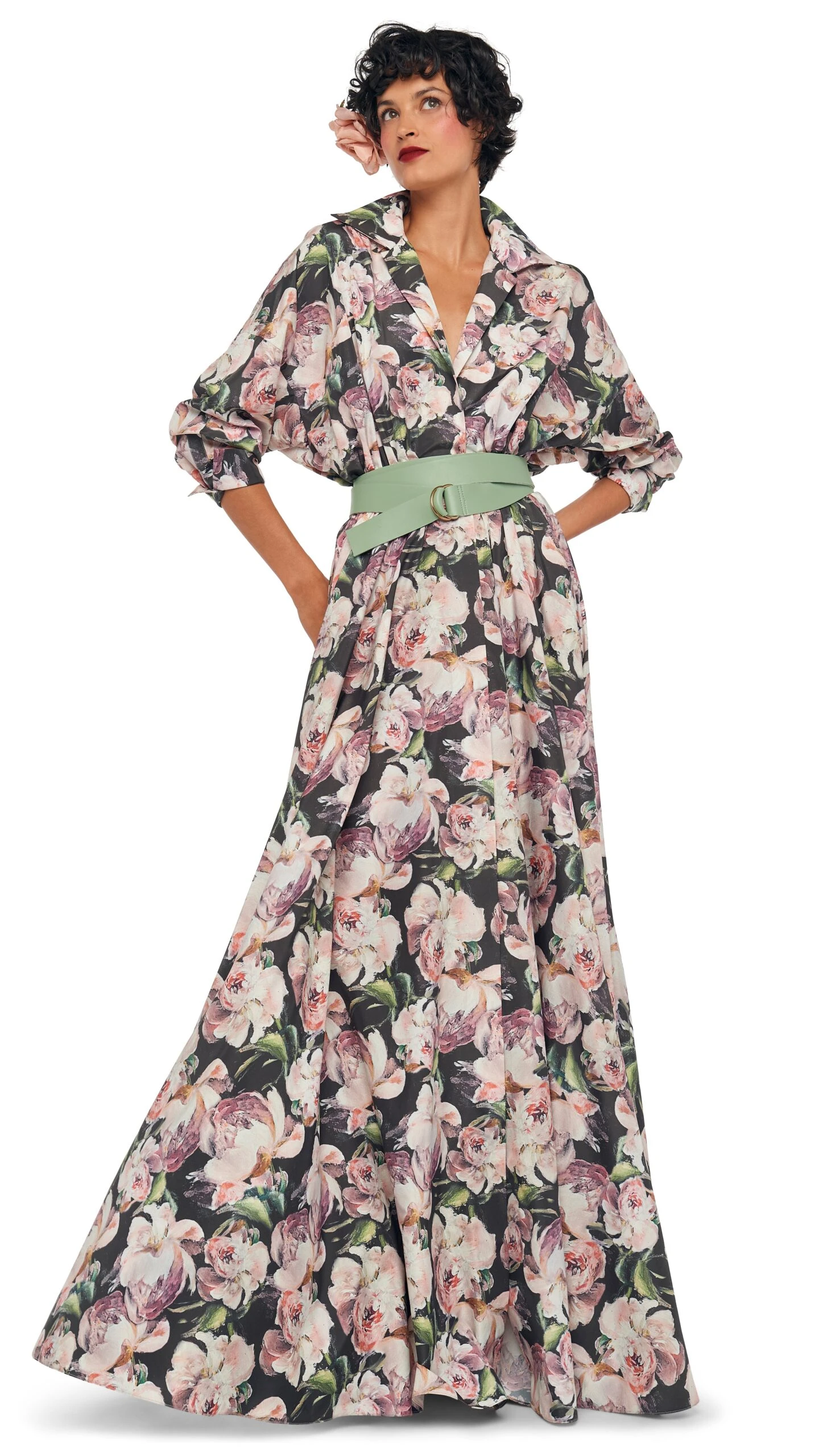 SUPER OS BF NK SHIRT FLARED GOWN 1 SUPER OS BF NK SHIRT FLARED GOWN