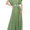 SUPER OS SLEEVELESS BF NK SHIRT FLARED GOWN