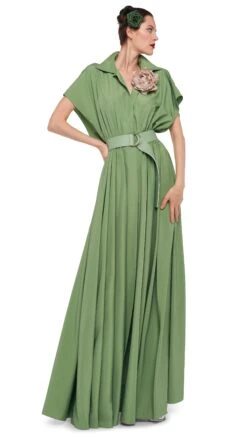 SUPER OS SLEEVELESS BF NK SHIRT FLARED GOWN