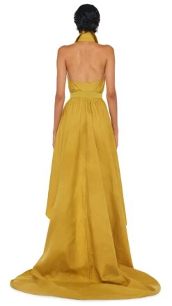 HI LOW NK HALTER FLARED GOWN 10 HI LOW NK HALTER FLARED GOWN -Norma Kamali 8 28 24nk09217