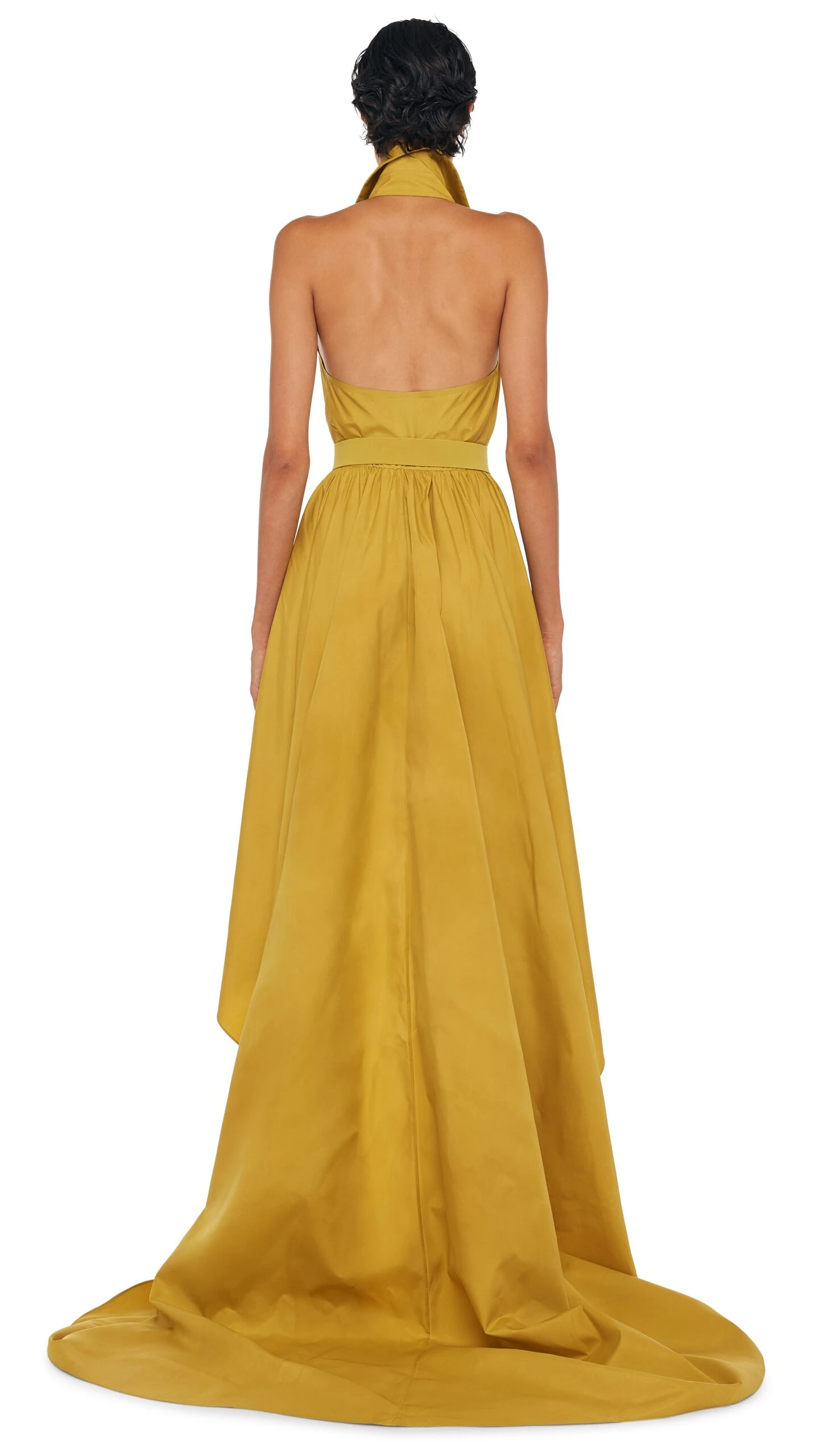 HI LOW NK HALTER FLARED GOWN 4 HI LOW NK HALTER FLARED GOWN - Image 4