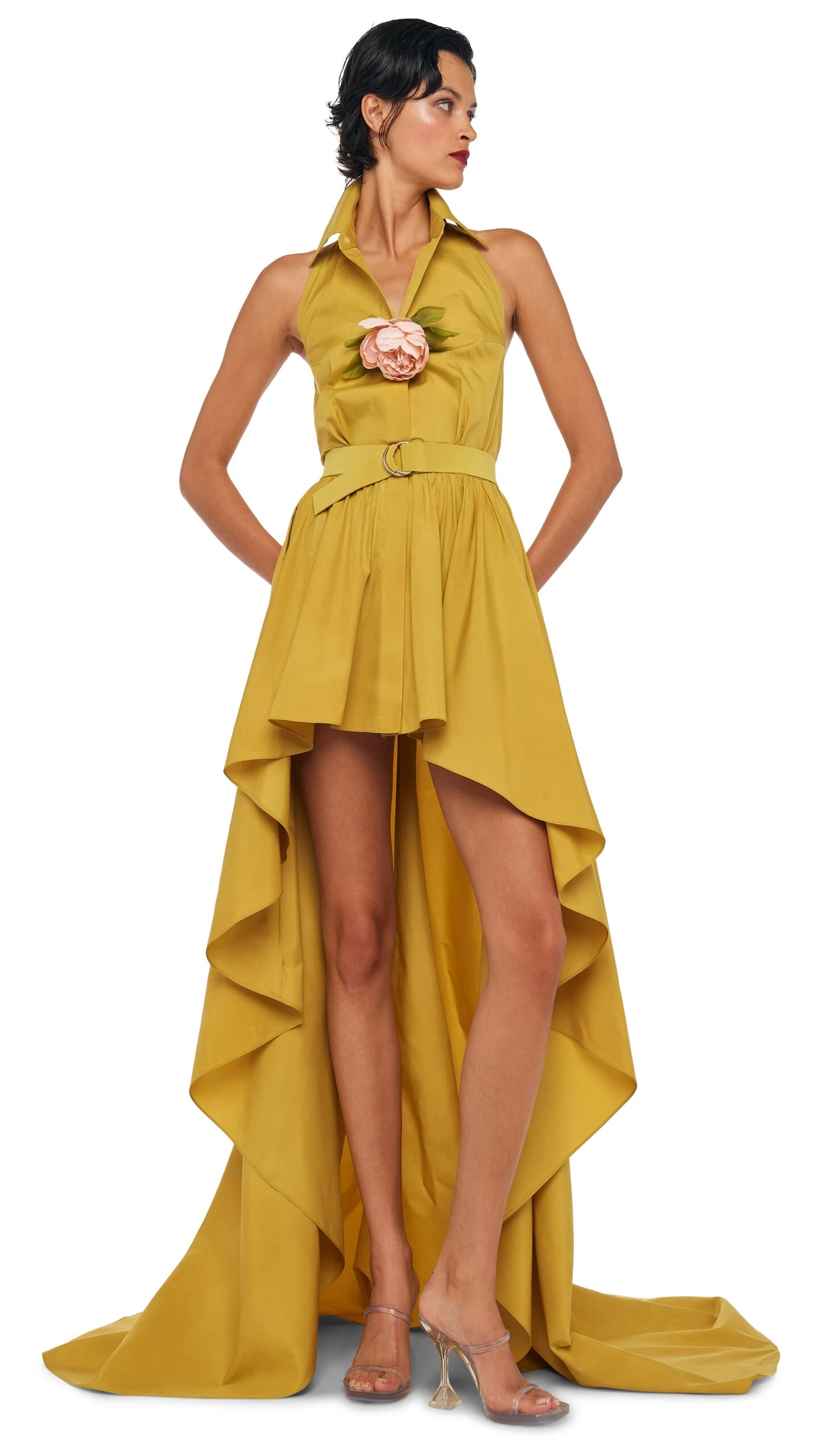 HI LOW NK HALTER FLARED GOWN 5 HI LOW NK HALTER FLARED GOWN - Image 5