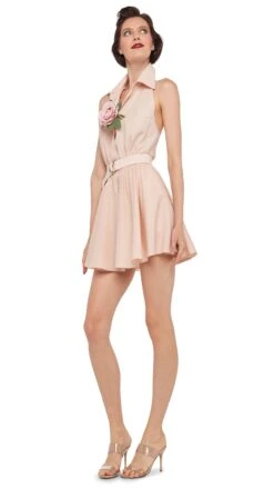 NK HALTER FLARED MINI DRESS 11 NK HALTER FLARED MINI DRESS -Norma Kamali 8 28 24nk09356