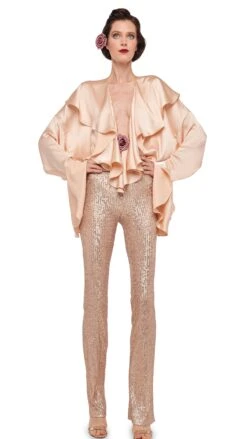 BOOT PANT W/O WAISTBAND 30 BOOT PANT W/O WAISTBAND -Norma Kamali 8 28 24nk10172