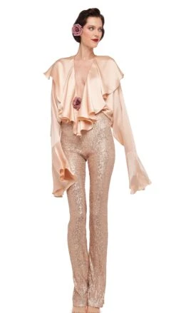 BOOT PANT W/O WAISTBAND 25 BOOT PANT W/O WAISTBAND -Norma Kamali 8 28 24nk10185