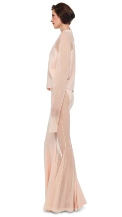 RAGLAN SLEEVE TOP W/ MESH -Norma Kamali 8 28 24nk10825