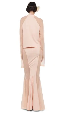 RAGLAN SLEEVE TOP W/ MESH -Norma Kamali 8 28 24nk10829