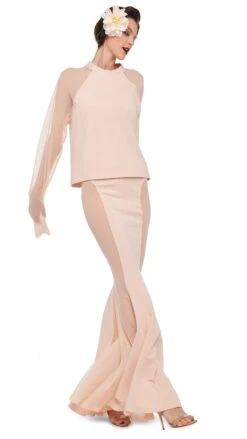 RAGLAN SLEEVE TOP W/ MESH -Norma Kamali 8 28 24nk10841