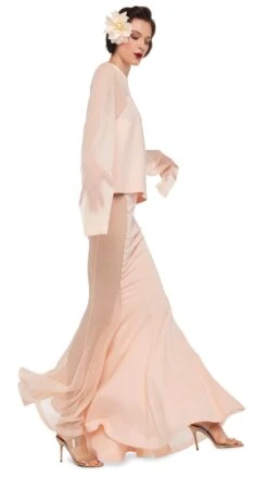 RAGLAN SLEEVE TOP W/ MESH -Norma Kamali 8 28 24nk10845