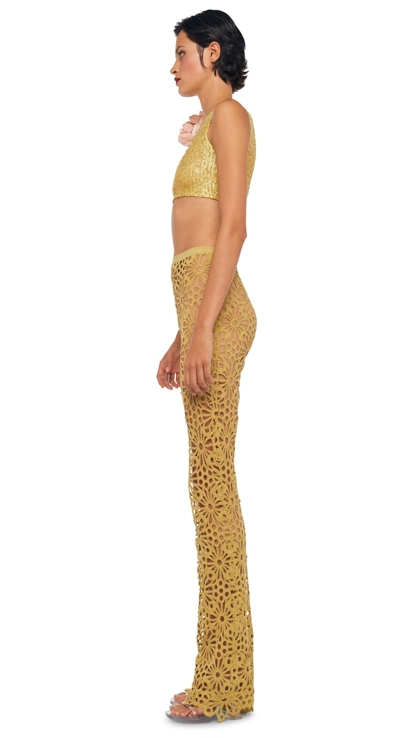 SLEEVELESS SLIM FIT CROPPED TOP 3 SLEEVELESS SLIM FIT CROPPED TOP - Image 3