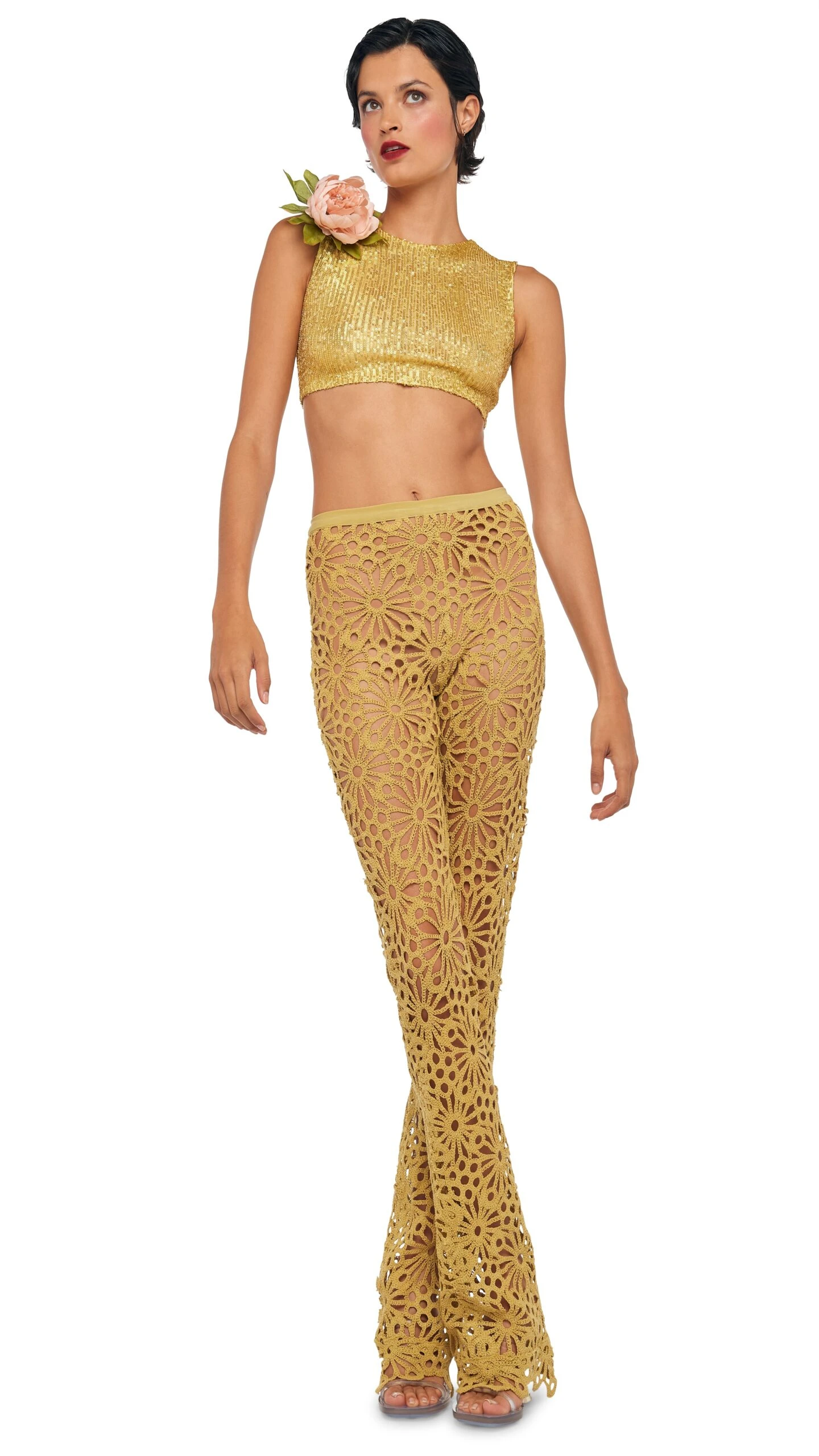 SLEEVELESS SLIM FIT CROPPED TOP 6 SLEEVELESS SLIM FIT CROPPED TOP - Image 6