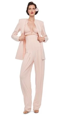 LS SHOULDER PAD V NECK ZIP FRONT JACKET 22 LS SHOULDER PAD V NECK ZIP FRONT JACKET -Norma Kamali 8 28 24nk11039 60e4d662 74b2 4829 9618 27b90e377c40