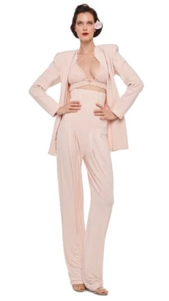 LS SHOULDER PAD V NECK ZIP FRONT JACKET 23 LS SHOULDER PAD V NECK ZIP FRONT JACKET -Norma Kamali 8 28 24nk11041 80607e2b 3d73 4fa9 a157 4c23b532c587