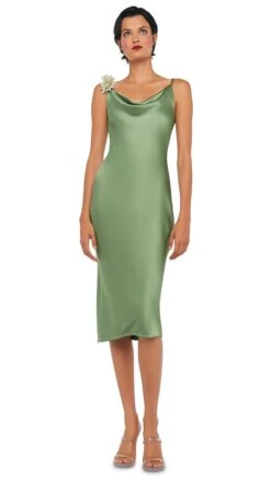 SLIP MARIA DRESS BELOW KNEE -Norma Kamali 8 28 24nk14744