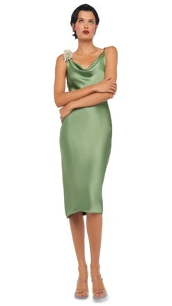 SLIP MARIA DRESS BELOW KNEE -Norma Kamali 8 28 24nk14774